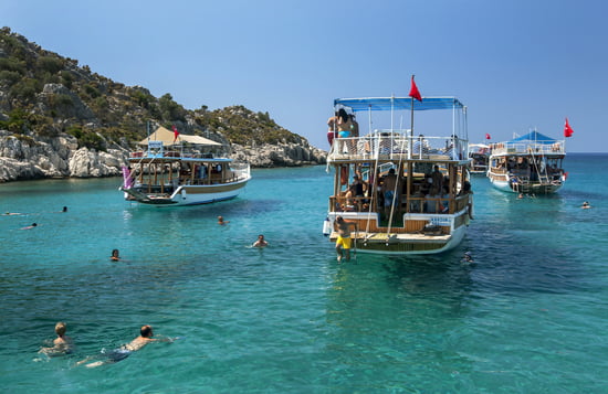 Resti sommersi nell’area di Kekova e Simena