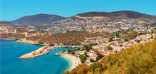 Kalkan sulla Costa Licia in Turchia