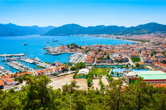 Marmaris sulla costa egea della Turchia